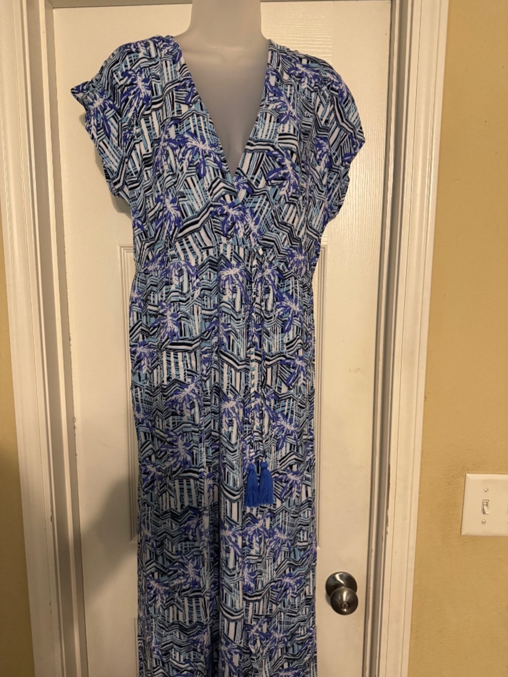 Blue Island Printed Dress, size XL,NWOT - Picture 3 of 10